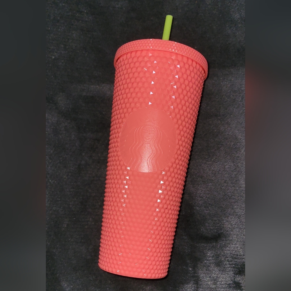 Coral Studded Starbucks Cup - Picture 2 of 4
